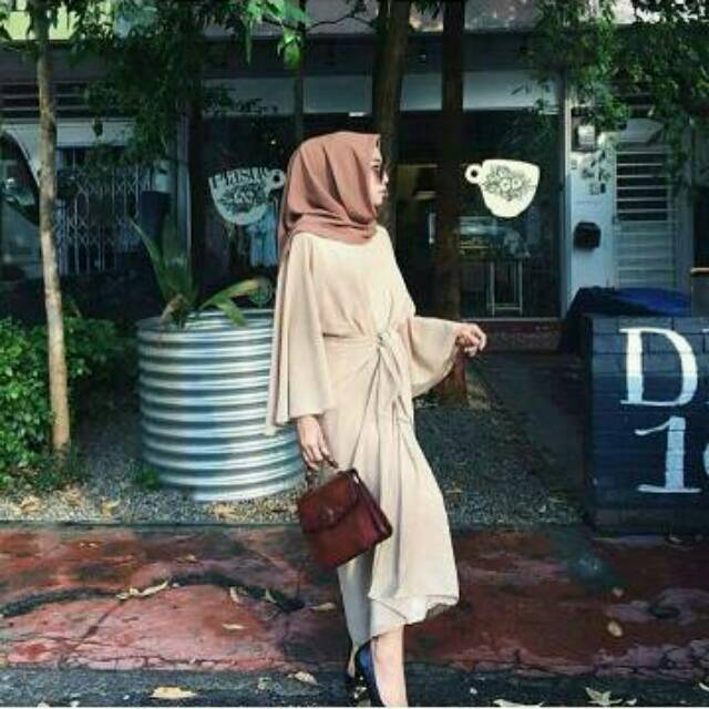 Dress uttari kaftan ikat