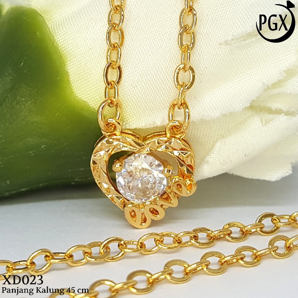 PGX Kalung Wanita Xuping Perhiasan Lapis Emas Aksesoris Fashion Premium - XD023