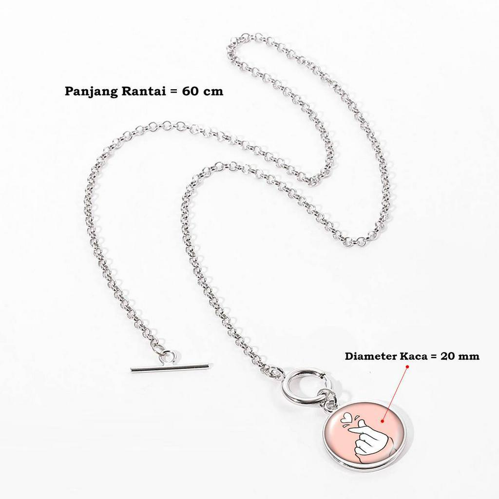 KALUNG LIONTIN TOGGLE BISA PESAN GAMBAR FOTO KPOP BTS, Blackpink, Twice, RV, EXO, GOT7, NCT, Itzy