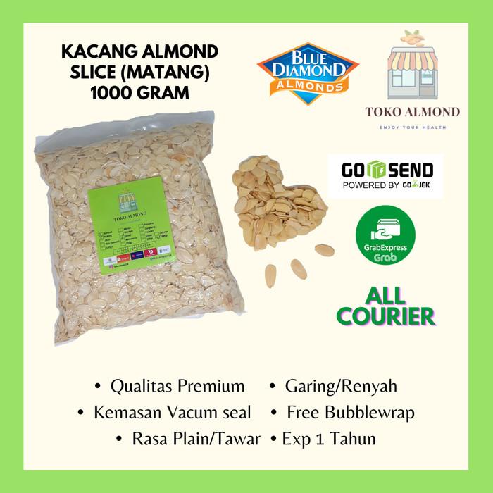 

Kacang Almond Slice panggang (roasted) 1kg
