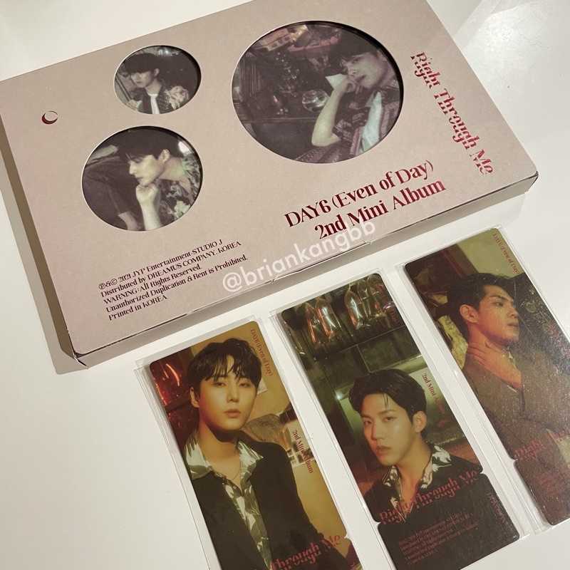 DAY6 EOD RTM RIGHT THROUGH ME ALBUM ONLY + POB + POSTER