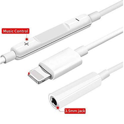 Adaptor Lightning to Jack 3.5mm / Konektor Lightning ke Jack 3.5mm High Quality