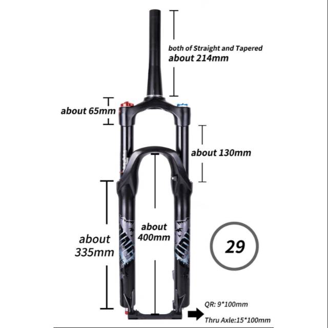 Fork uding air 29 , 27.5 dan 26 bosst TA ( bekas )