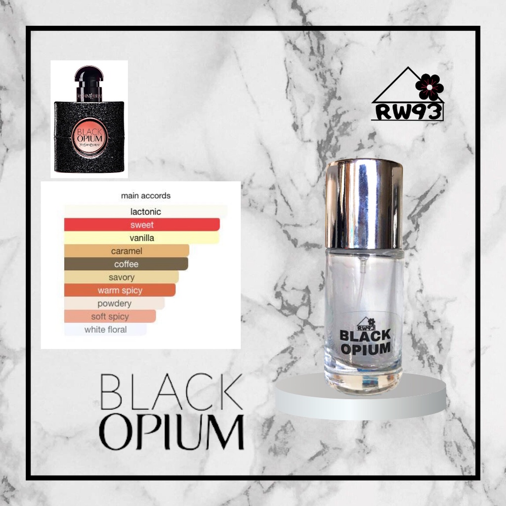 Parfum Black Opium Eau de Parfum 100% BIBIT MURNI