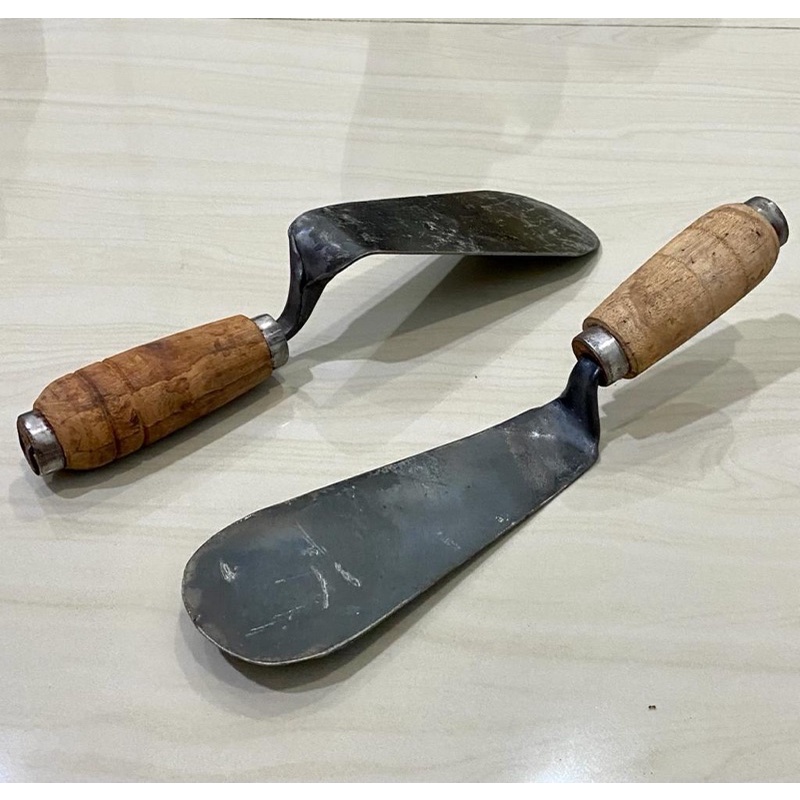 Sendok BATU LOKAL sendok semen ketok batu bata cetok getok raskam kasar tukang bangunan sendok pukul