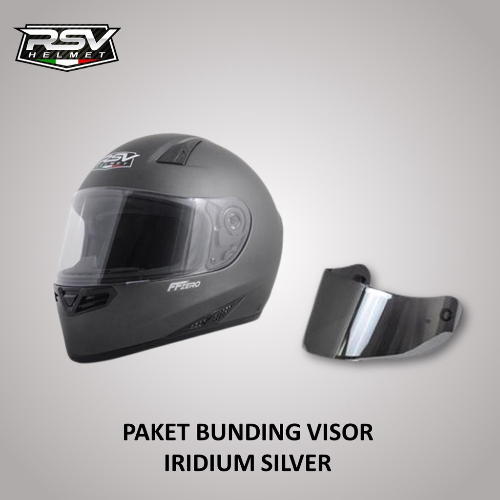 Helm Fullface RSV FFZERO Gunmetal Doff Licence SNI DOT