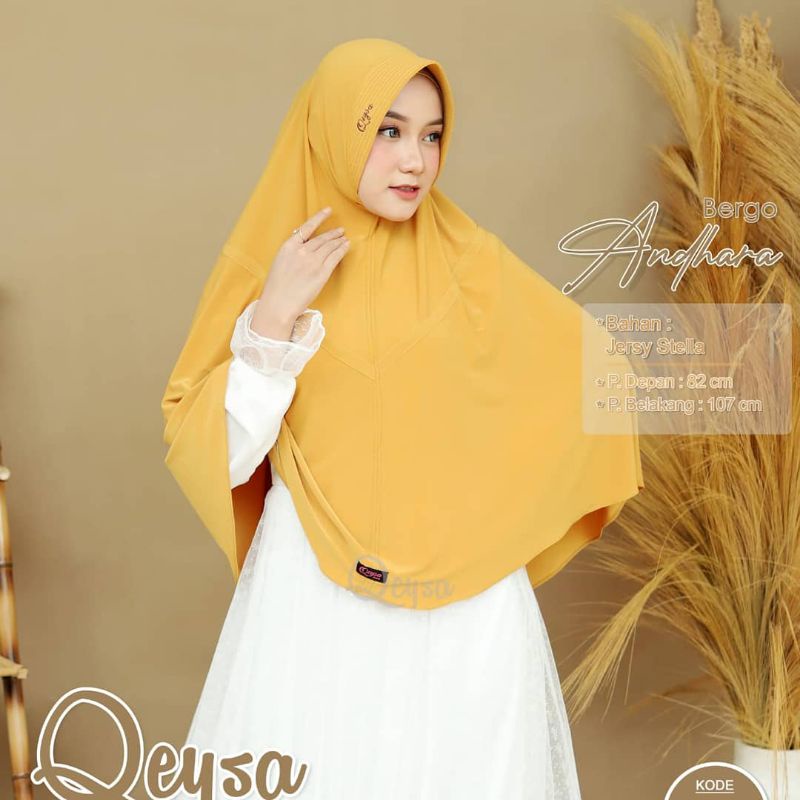 qeysa hijab/ bergo andara