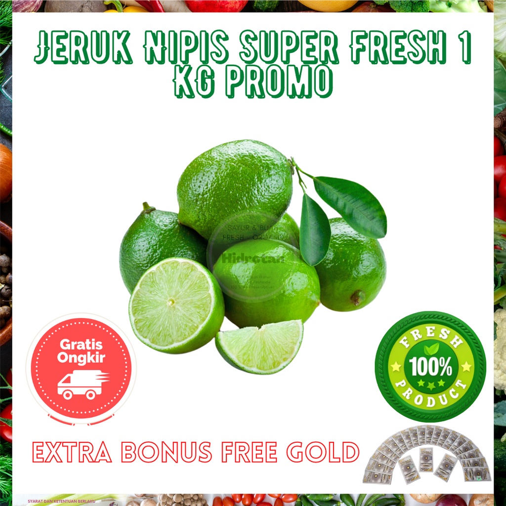 

Jeruk Nipis 1 kg | Paket Buah Buahan Segar Fresh Murah - ( Promo Free Emas )