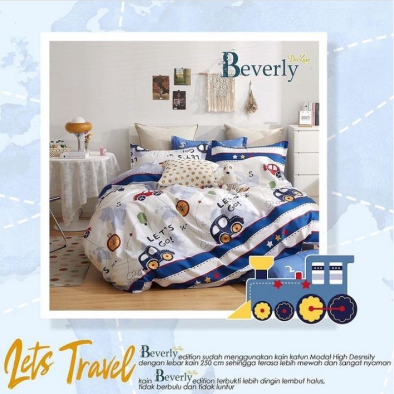 SPREI & BEDCOVER BEVERLY MOTIF LETS TRAVEL