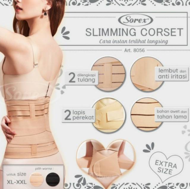 SOREX Slimming Corset Extra Size 8056 Size Jumbo Korset Ibu Melahirkan