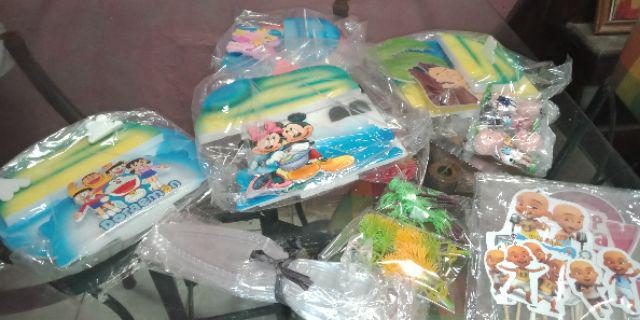 topper tusuk stiker  hiasan kue ulang  tahun  karakter kuda  