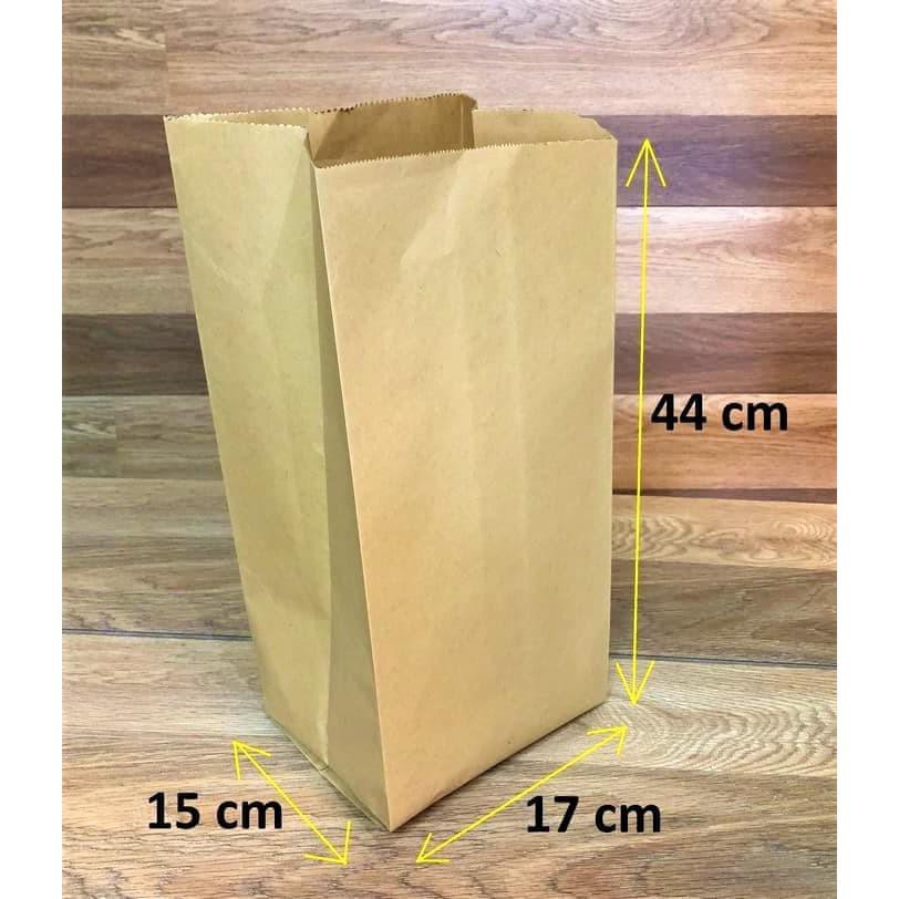 

10 PCS Paperbag Coklat 17x13x44 CM Toples Kue Lebaran GC75/441713