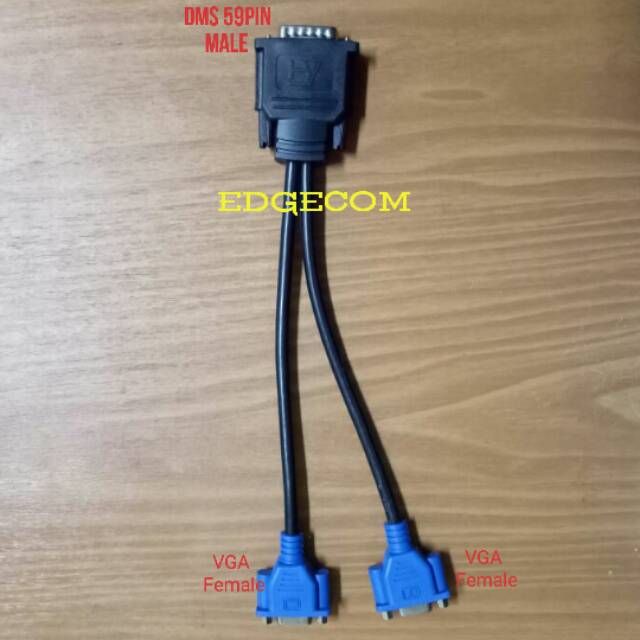 Kabel DMS 59Pin to 2 VGA Female