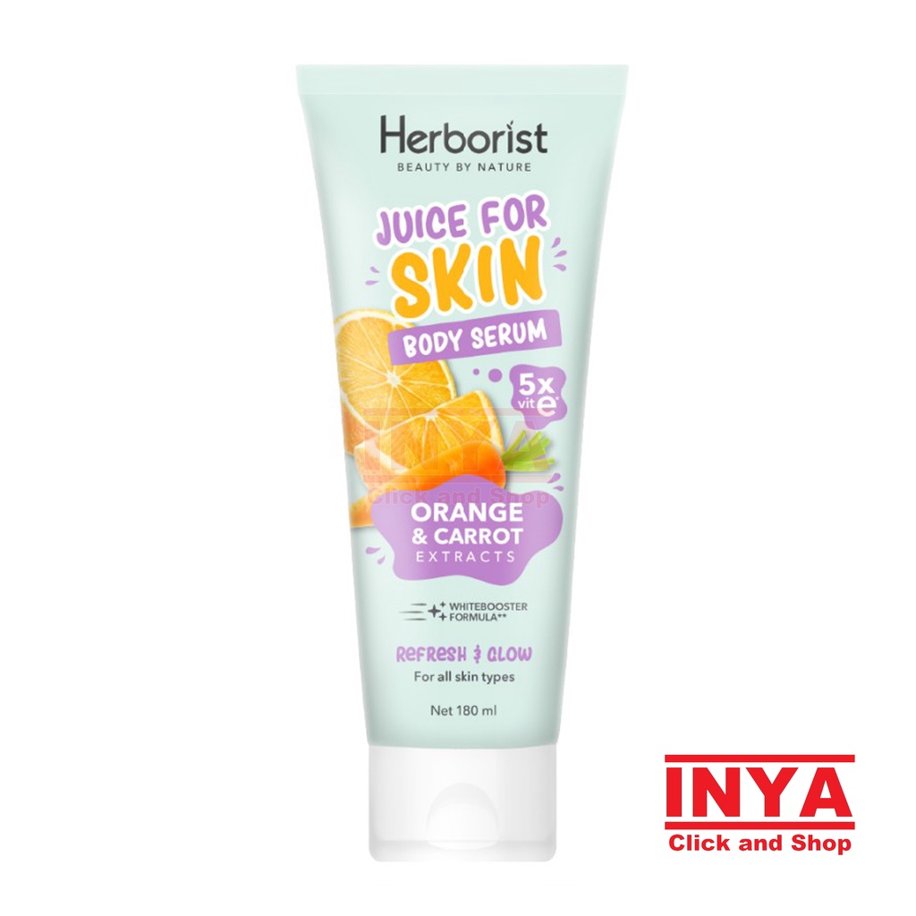 HERBORIST JUICE FOR SKIN BODY SERUM ORANGE &amp; CARROT 180ml - Body Lotion