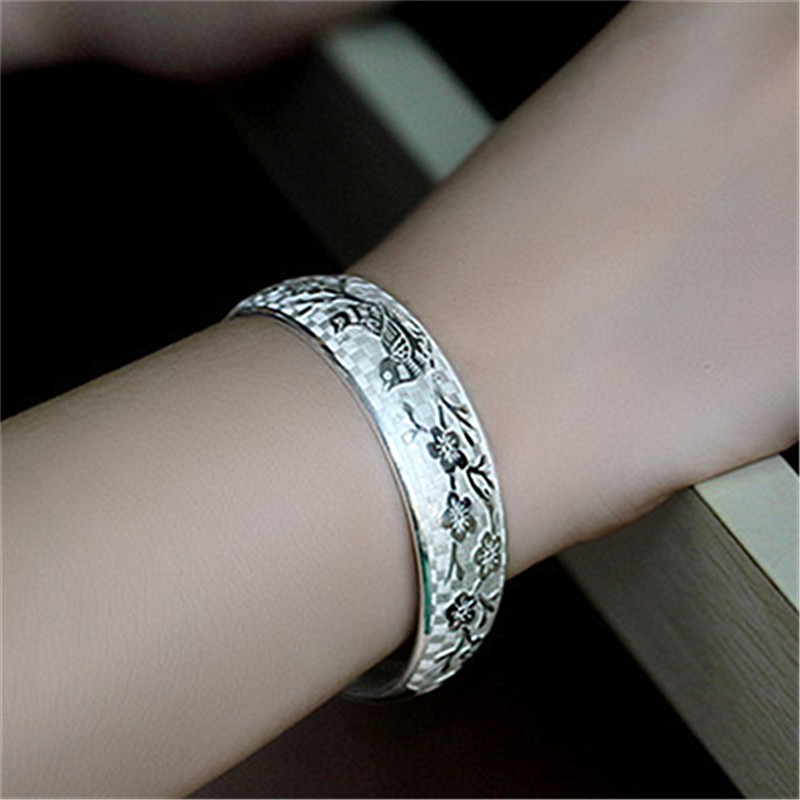 Gelang Perak Asli / Bracelet S925 / Sterling Silver /Wanita Korea Unik bracelet / Charm Gelang pria & Wanita / Gelang Couple / Gelang TitaniumA1-5
