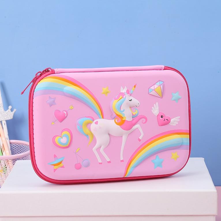 

MEN SALE , ready: Tempat pensil kotak pensil 3D Unicorn Hardtop Pencil Case tempat pensil mermaid
