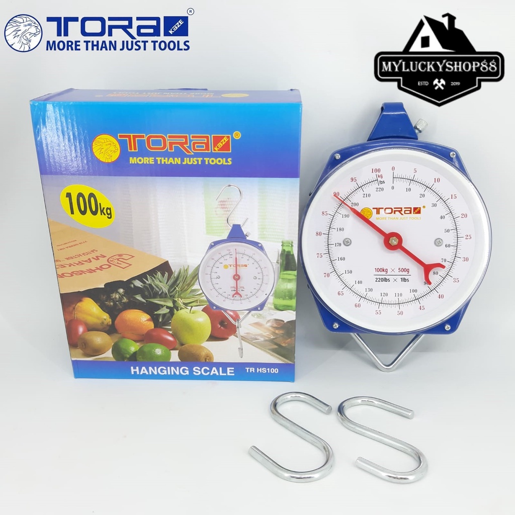 Timbangan Gantung 100kg Tora Alat Ukur Berat Hanging Scale 100 kg