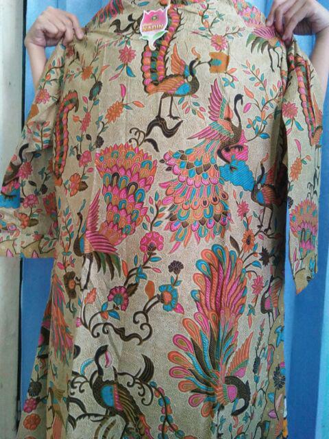 Guvi Tunic Batik Tunik Cendrawasih Batik Cewek Merak Papua Iriana Seragam Batik Kerja Jumbo Xxxl