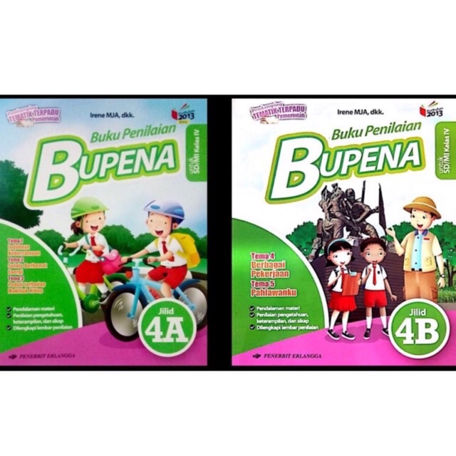 Buku Penilaian Bupena Kelas 4A dan 4B SD/MI semester 1