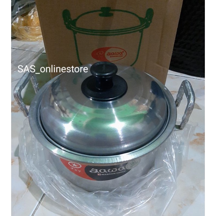 Panci jawa maspion aluminium 16cm Foto realpict/Panci masak tanpa dandang