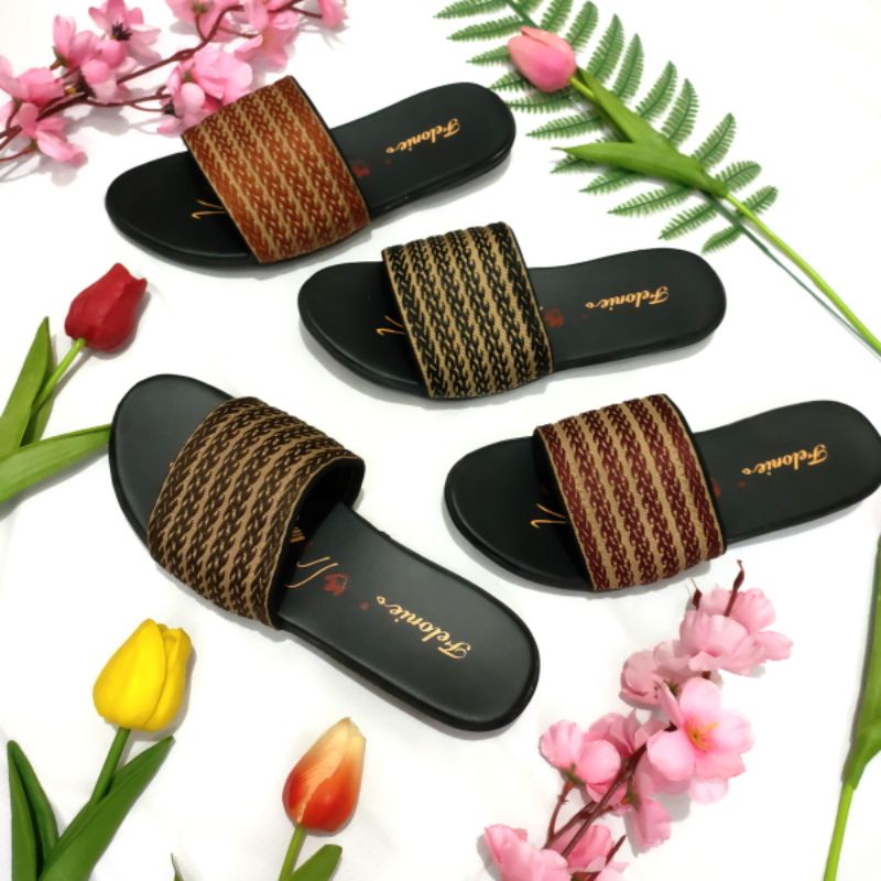 Sandal wanita terbaru murah Felonie DH 02 Rajut kekinian trendy keren elegan