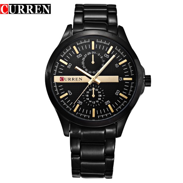 

Jam Tangan Pria CURREN Men'S Quartz Watch Casual Men'S Business Watch Waterproof Stainless Steel