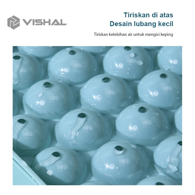 VISHAL Cetakan Es Batu Bulat 18 Round Ice Cube Tray Ice Tray VS-96