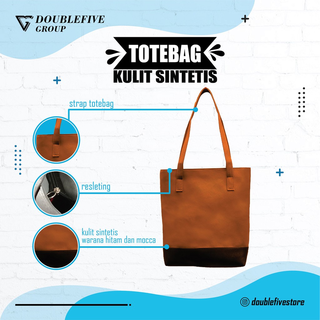 TOTEBAG - TAS KULIAH TOTEBAG KULIAH KULIT SINTETIS - TAS MURAH - TAS BERKUALITAS - TOTEBAG KOREA