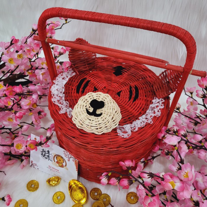 

Paket box dekorasi sakura hampers imlek cny parcel kado kue kering 106