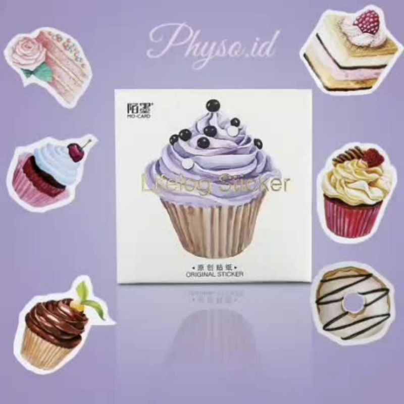 

[PHYSO] 45 PCS STICKER CAKE untuk SCRAPBOOK / DIARY / JURNAL