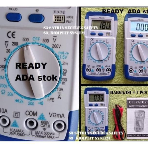MULTITESTER DIGITAL / MULTIMETER DIGITAL / AVOMETER