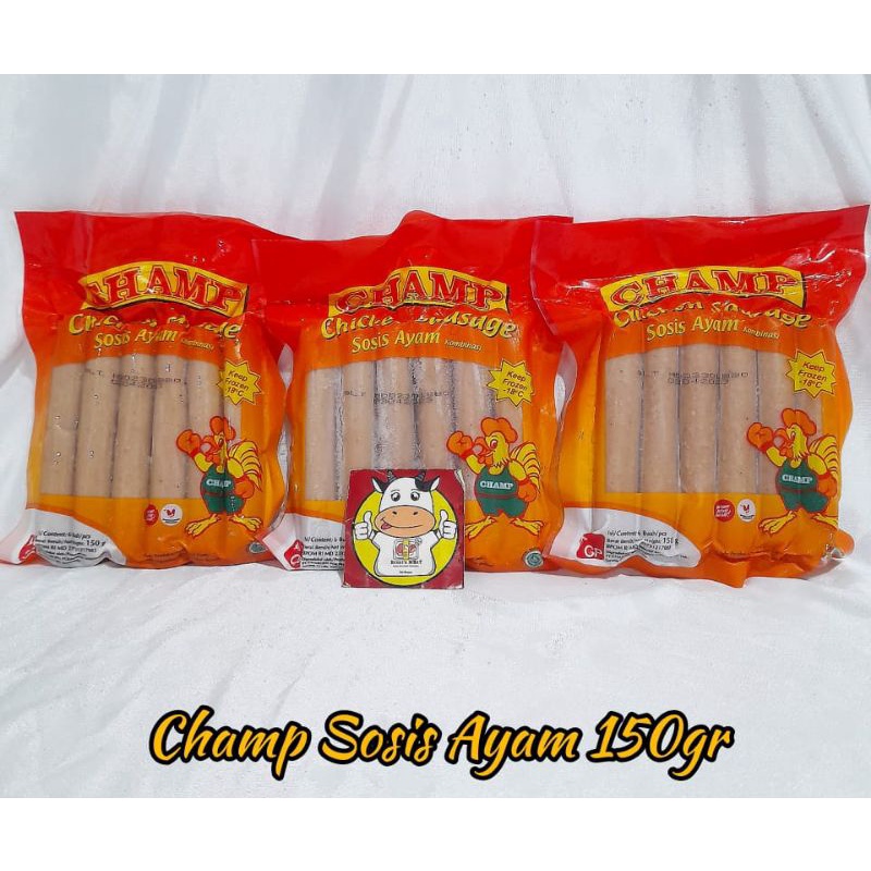 

CHAMP SOSIS AYAM 150 GR - FROZEN FOOD - BRONTZ JOGJA