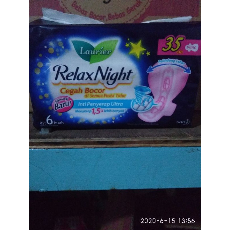 Pembalut Laurier Relax Night 35cm