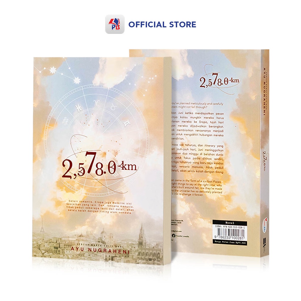 Buku Novel Remaja 2,578.0 KM / 2578 Km Karya Ayu Nugraheni / LOVEABLE - LA