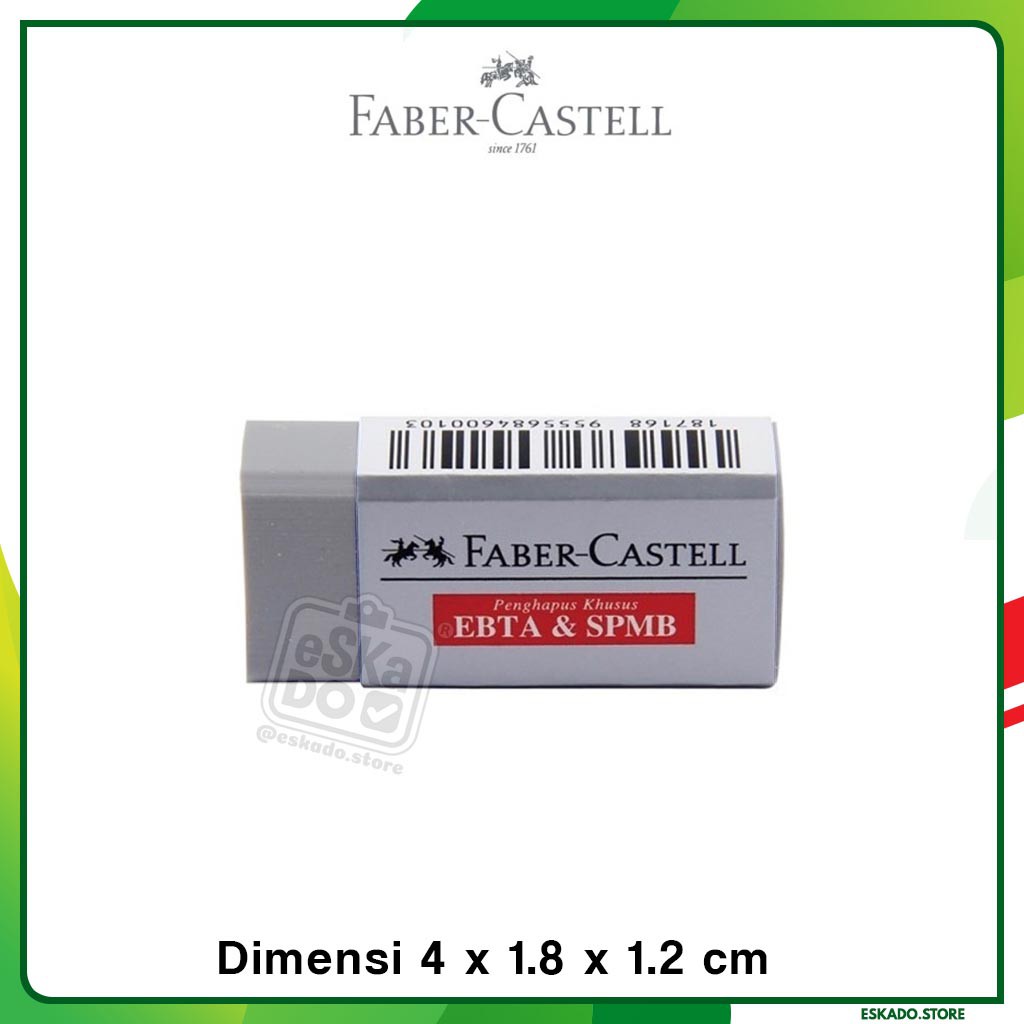 Penghapus / Eraser Pensil Faber Castell EBTA &amp; SPMB (187168)