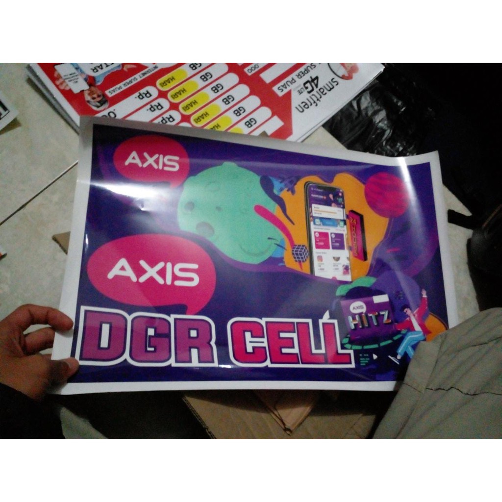 

Poster bawah etalase Axis Custom