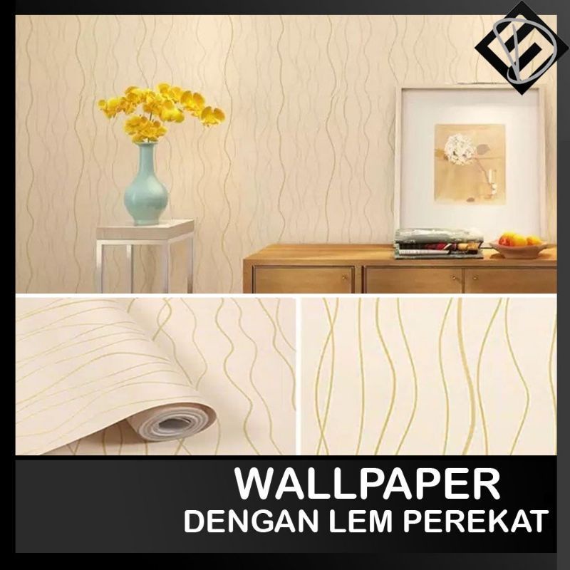 ( BELI 4 GRATIS 2 Promo Spesial )Terlaris Wallpaper Sticker Murah Wallpaper Dinding Ruang Tamu Motif Polos Abu Tua | Hitam | Navy Pastel Bunga Batik Salur Batu Bata 3D Segitiga Daun Ungu Biru Hijau Kuning Merah Coklat Cream Putih-Cream salur