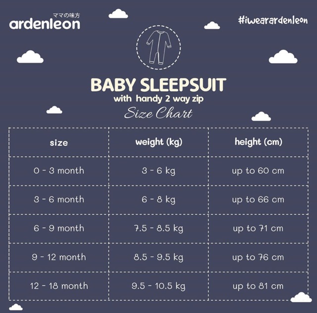 Arden leon baby sleepsuit