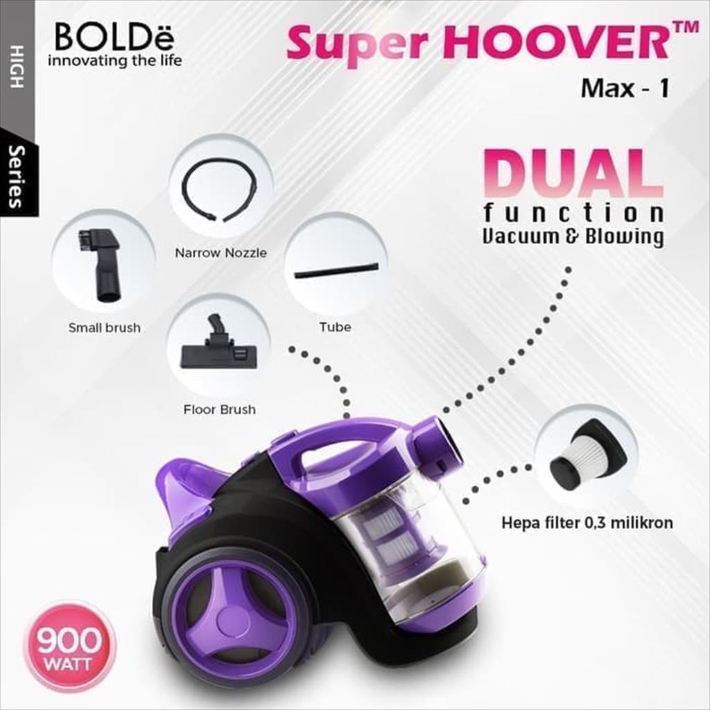 Penyedot Debu Vacuum Cleaner BOLDe Super Hoover MAX 1 Garansi Resmi