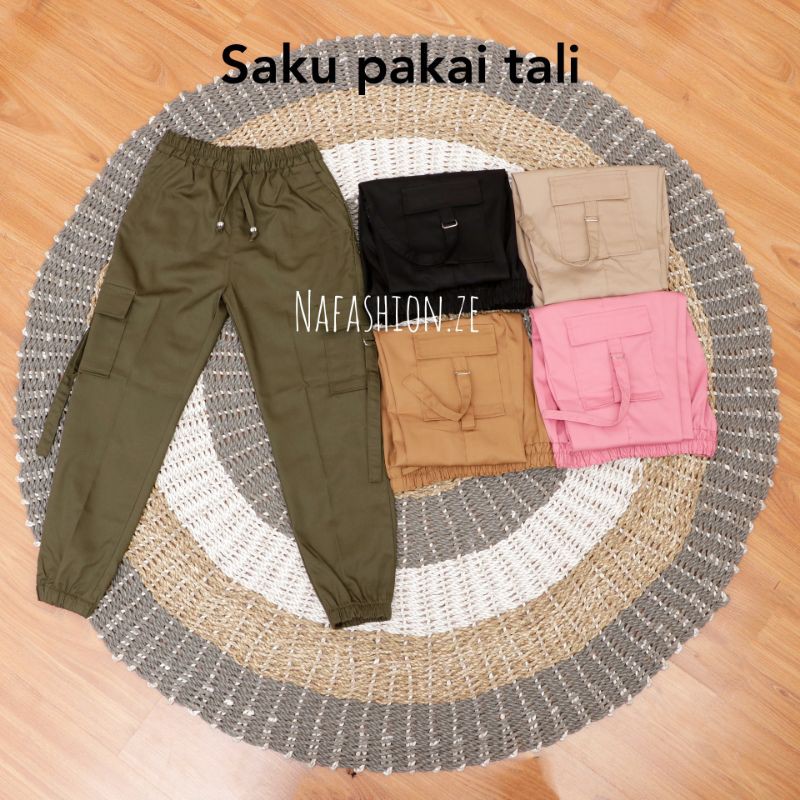 CELANA JOGGER CARGO ANAK / CELANA ANAK / CARGO PANTS ANAK / BAGGY PANTS CARGO KIDS WARNA LILAC