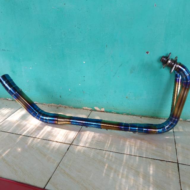 Leher racing ninja 250 cc fi/karbu bluemoon full cacing full stainles