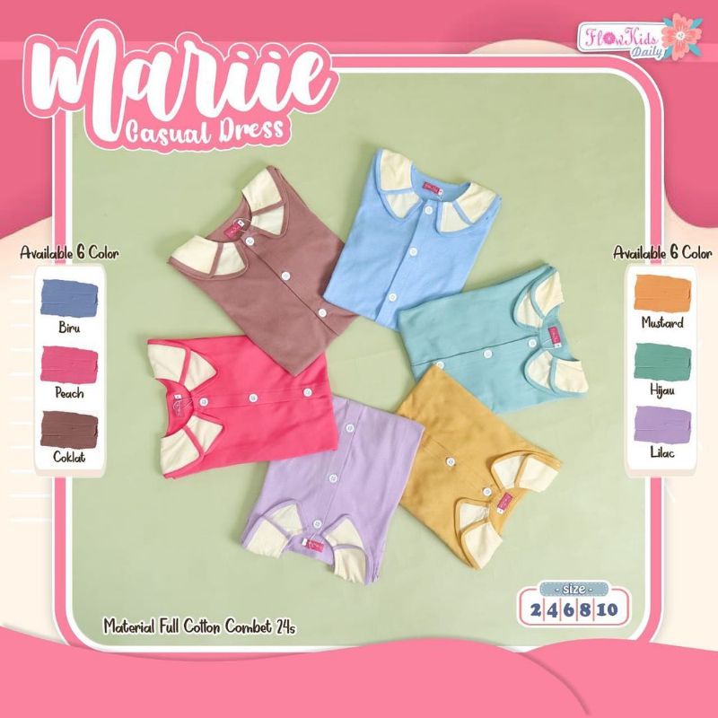 Marie dress anak perempuan by flowkids