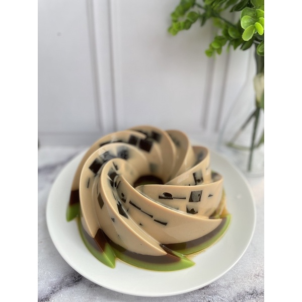 

puding latte pandan