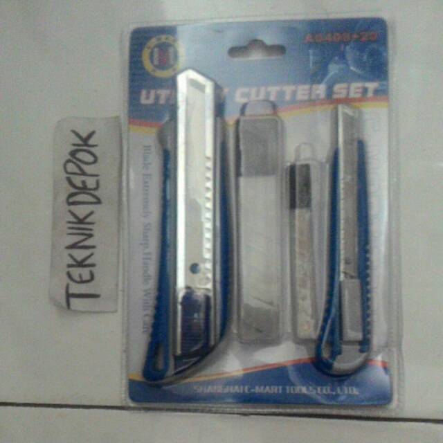 

Pisau cutter set pisau kater alat potong pisau cuter utility cutter set c-mart