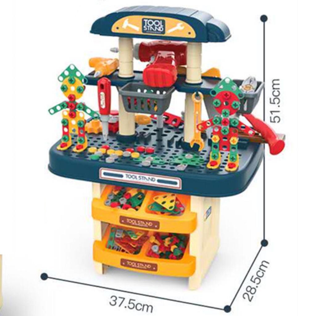 [MS]Mainan tool Stand Workshop Atau ToolSet Dua Sisi / Meja Mekanik