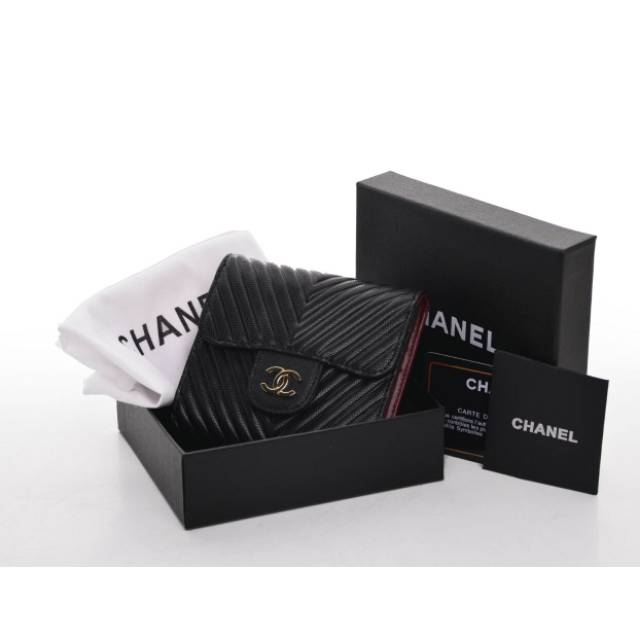 DOMPET IMPORT WANITA MIRROR CHANEL Short Wallet Premium Quality