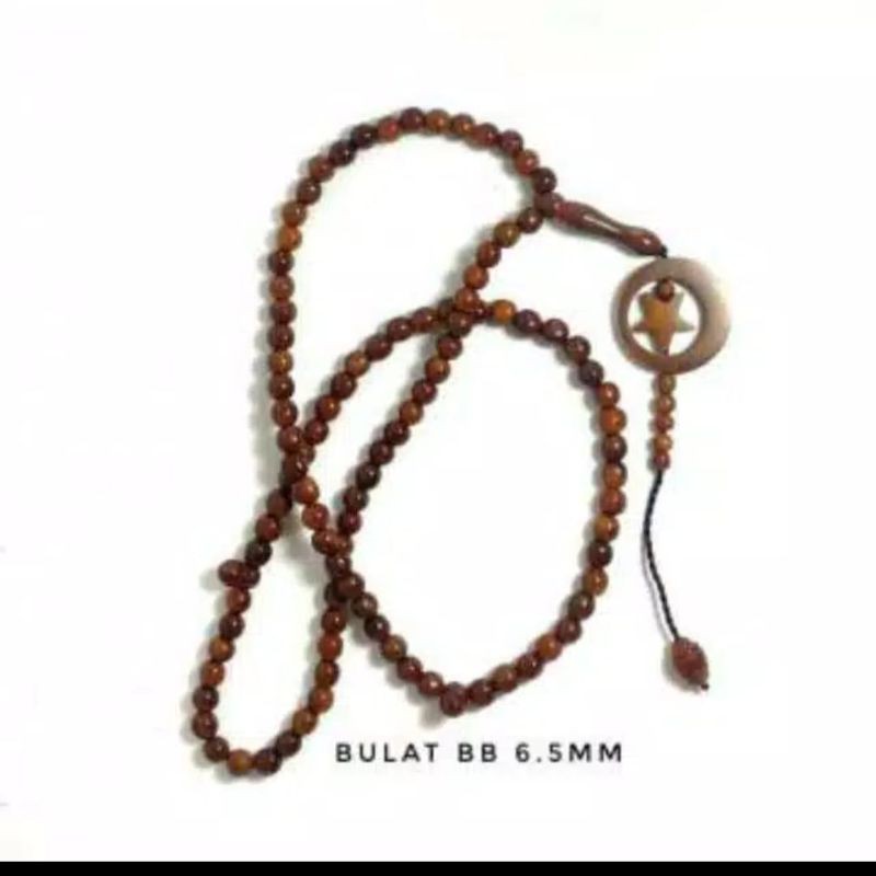 tasbih kayu kokka ukuran 6.5mm