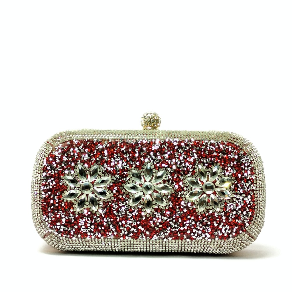 Clutch Pesta  Farnell Permata Berlian Import Tas Kondangan Kristal Rhinestones 20187