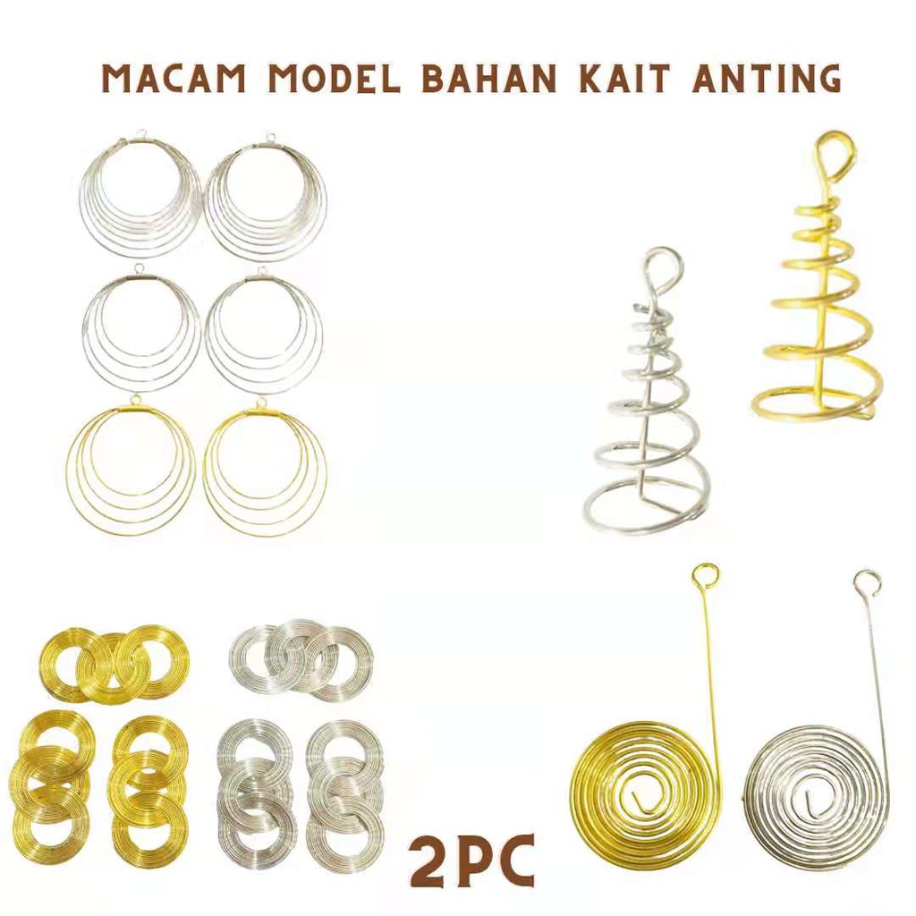 Bahan Aksesoris/Charm Anting Gantung/Kalung Harga/2Pc
