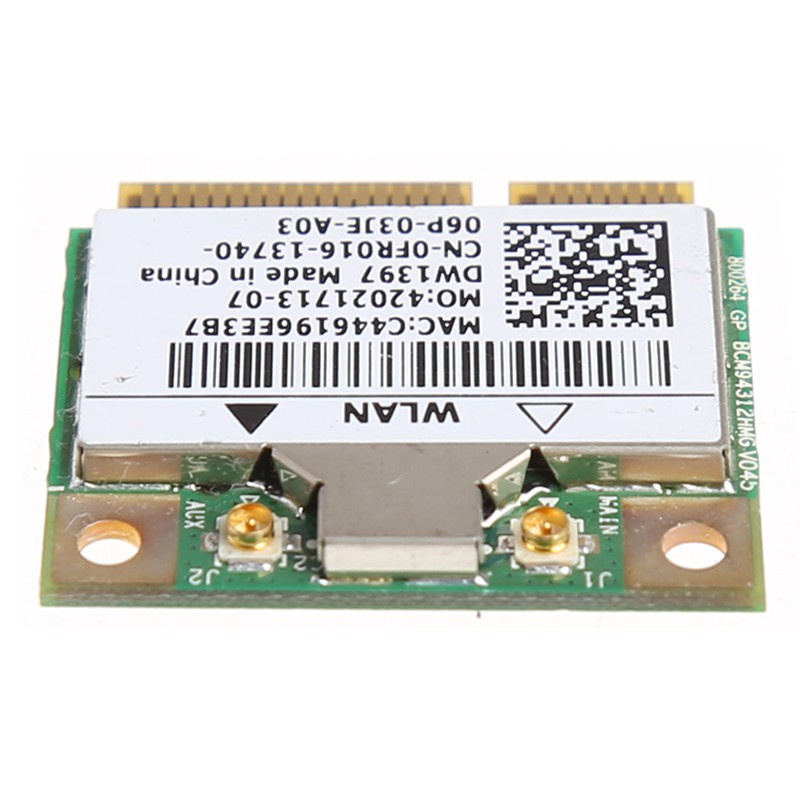 CRE  54M Wireless Wifi Mini PCI-E Card For Dell DW1397 0KW770 Broadcom BCM94312HMG2L